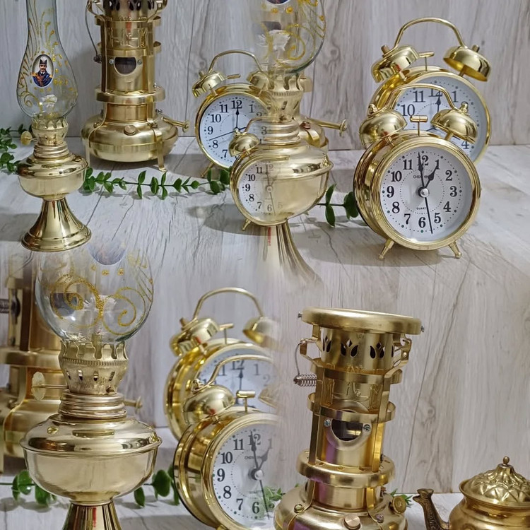 ساعت زنگخور چراغدار ارتفاع۱۲ ارتفاع ۱۷ نوستالژی